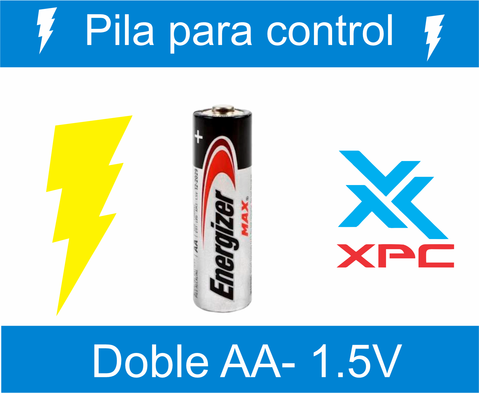 ventas de pila para control DOBLE AA